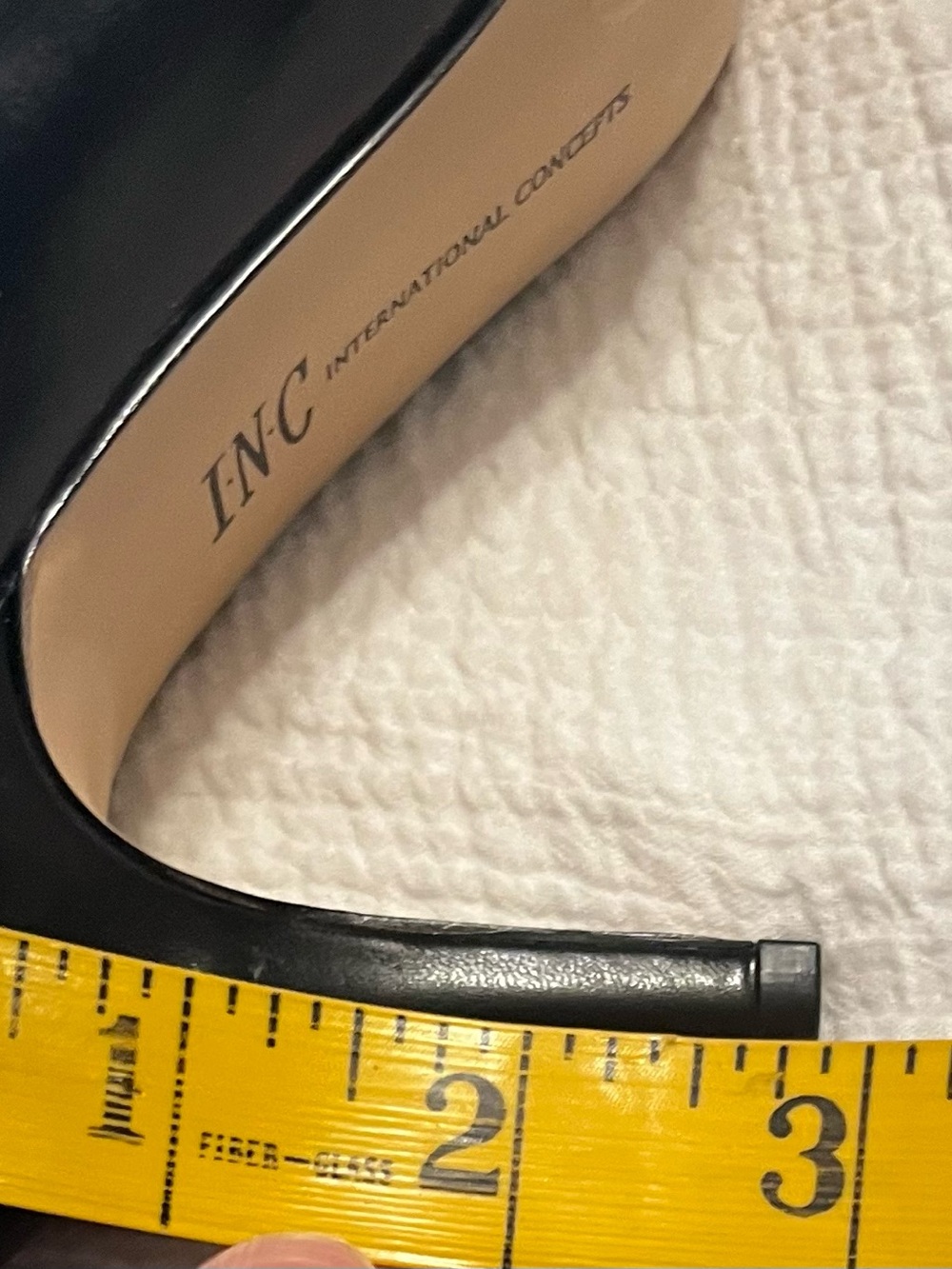 NIB INC International Concepts Zitah Black Leather Pointed-Toe Pump 8.5 - Picture 9 of 11